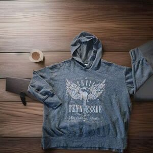 Maurice's Women's Nashville Tennessee Country Music‎ Guitar Hoodie Gray 2X